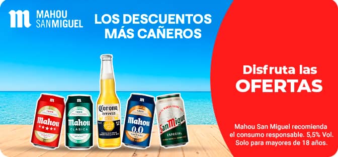 Promociones Mahou, Alhambra, SanMiguel en Dia.es